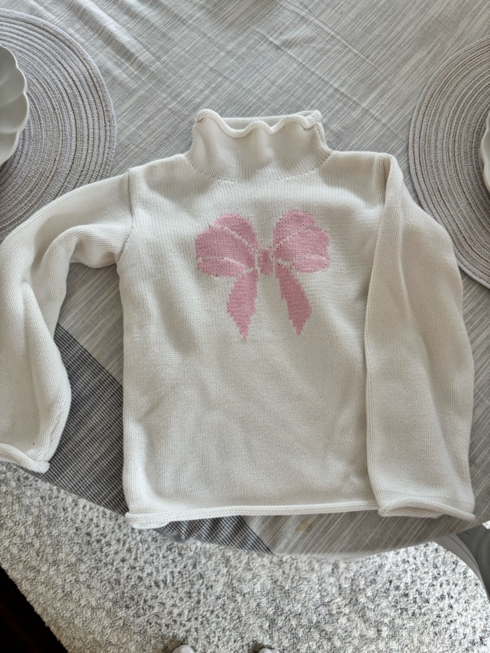 Mud Pie Cream Knit Sweater Top